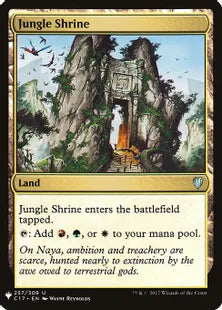《ジャングルの祭殿/Jungle Shrine》[MB1] 土地U