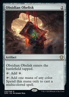 《黒曜石のオベリスク/Obsidian Obelisk》[DMC] 茶R