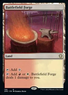 《戦場の鍛冶場/Battlefield Forge》[DMC] 土地R