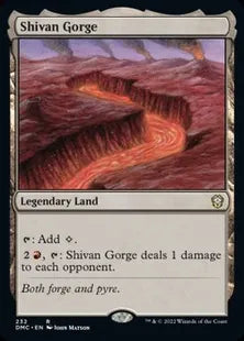 《シヴの地溝/Shivan Gorge》[DMC] 土地R