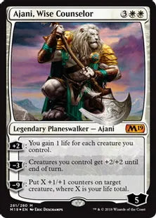 《賢明な助言者、アジャニ/Ajani, Wise Counselor》[M19] 白R