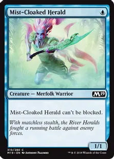 《霧まといの川守り/Mist-Cloaked Herald》[M19] 青C