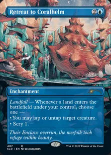 《珊瑚兜への撤退/Retreat to Coralhelm》[Secret Lair] 青(407)