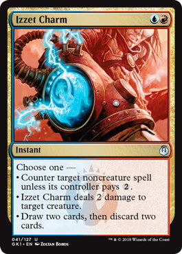 《イゼットの魔除け/Izzet Charm》[GK1-UR] 金U