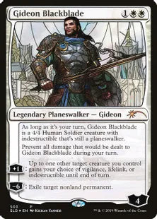 《黒き剣のギデオン/Gideon Blackblade》[Secret Lair] 白(503)