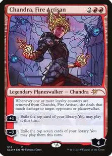 《炎の職工、チャンドラ/Chandra, Fire Artisan》[Secret Lair] 赤(512)