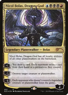 《龍神、ニコル・ボーラス/Nicol Bolas, Dragon-God》[Secret Lair] 金(522)