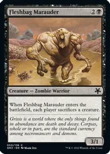 《肉袋の匪賊/Fleshbag Marauder》[GN3] 黒C