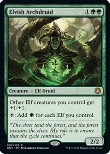 《エルフの大ドルイド/Elvish Archdruid》[GN3] 緑R