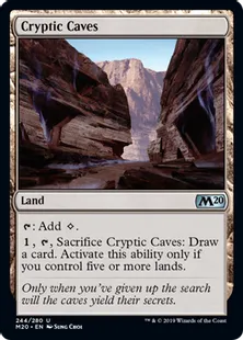 《謎めいた洞窟/Cryptic Caves》[M20] 土地U