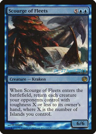 《船団の災い魔/Scourge of Fleets》(プレリリース)[JOU-P] 青
