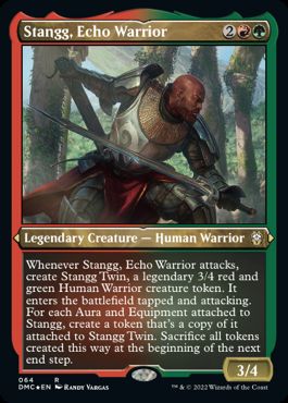 《こだまの戦士、スタング/Stangg, Echo Warrior》[DMC] 金R