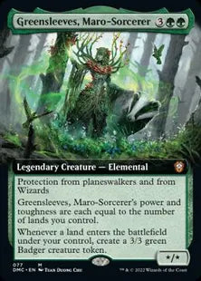 ■拡張アート■《マローの魔術師、グリーンスリーヴス/Greensleeves, Maro-Sorcerer》[DMC-BF] 緑R