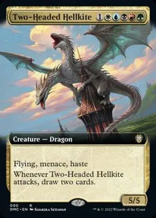 ■拡張アート■《双頭のヘルカイト/Two-Headed Hellkite》[DMC-BF] 金R