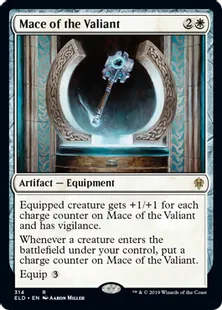 《勇敢な者の鎚鉾/Mace of the Valiant》[ELD] 白R
