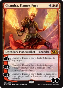《炎の憤怒、チャンドラ/Chandra, Flame's Fury》[M20] 赤R
