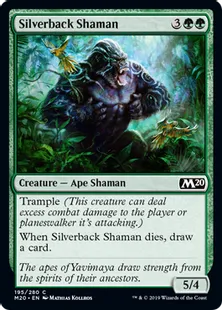 《シルバーバックの巫師/Silverback Shaman》[M20] 緑C