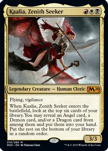 《天頂の探求者、カーリア/Kaalia, Zenith Seeker》[M20] 金R
