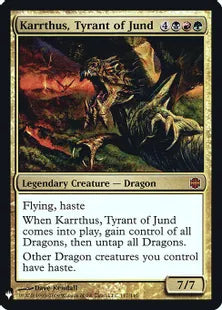 《ジャンドの暴君、カーサス/Karrthus, Tyrant of Jund》[MB1] 金R