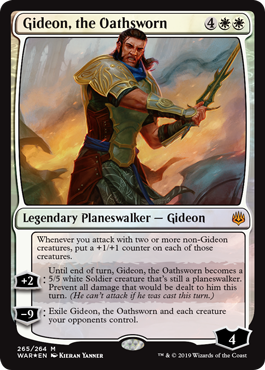《誓いを立てた者、ギデオン/Gideon, the Oathsworn》[WAR] 白R