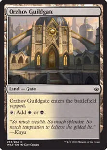 《オルゾフのギルド門/Orzhov Guildgate》[WAR] 土地C