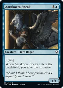 《アーラコクラの隠密/Aarakocra Sneak》[CLB] 青C