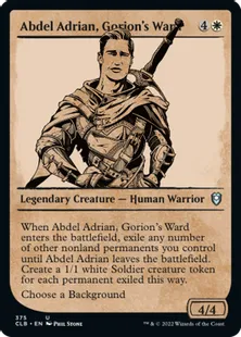 ■ショーケース■《ゴライオンの養子、アブデル・エイドリアン/Abdel Adrian, Gorion's Ward》[CLB-BF] 白U
