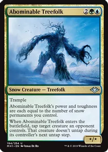 《忌まわしきツリーフォーク/Abominable Treefolk》[MH1] 金U