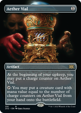 ■ボーダーレス■《霊気の薬瓶/Aether Vial》[2X2-BF] 茶R