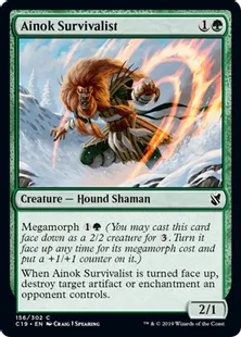 《アイノクの生き残り/Ainok Survivalist》[C19]緑C