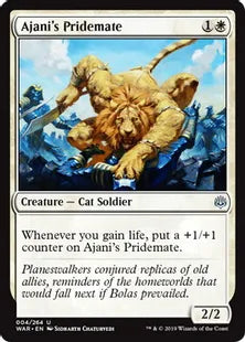 《アジャニの群れ仲間/Ajani's Pridemate》[WAR] 白U