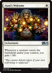 《アジャニの歓迎/Ajani's Welcome》[M19] 白U