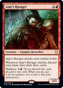 《エインジーの荒廃者/Anje's Ravager》[C19]赤R