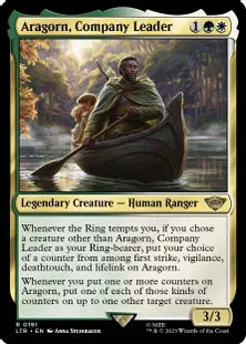 《一行のリーダー、アラゴルン/Aragorn, Company Leader》[LTR] 金R