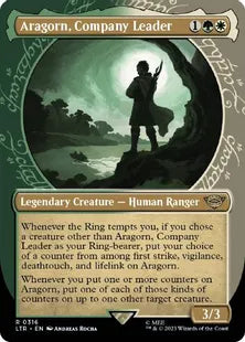■ショーケース■《一行のリーダー、アラゴルン/Aragorn, Company Leader》[LTR-BF] 金R