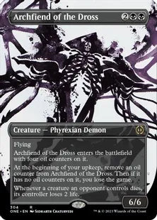 ■ボーダーレス■《ドロスの魔神/Archfiend of the Dross》(304)[ONE-BF]黒R