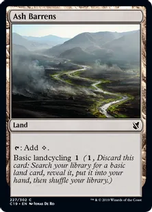 《灰のやせ地/Ash Barrens》[C19]土地C