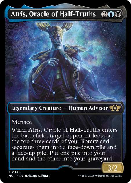 【ダブルレインボウ・Foil】(164)《半真実の神託者、アトリス/Atris, Oracle of Half-Truths》[MUL] 金R