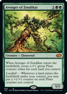 《ゼンディカーの報復者/Avenger of Zendikar》[J22] 緑R
