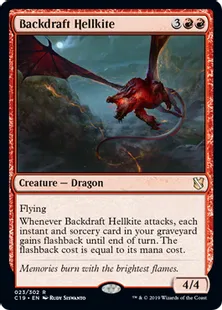 《逆噴射のヘルカイト/Backdraft Hellkite》[C19]赤R
