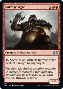 《連射のオーガ/Barrage Ogre》[J22] 赤U