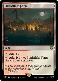 《戦場の鍛冶場/Battlefield Forge》[LTC] 土地R