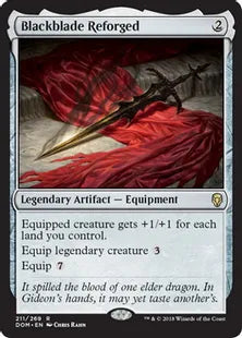 《再鍛の黒き剣/Blackblade Reforged》[DOM] 茶R