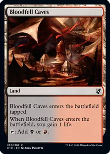 《血溜まりの洞窟/Bloodfell Caves》[C19]土地C