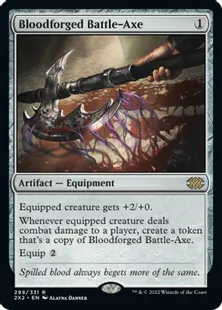 《血鍛冶の戦斧/Bloodforged Battle-Axe》[2X2] 茶R