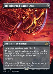 ■ボーダーレス■《血鍛冶の戦斧/Bloodforged Battle-Axe》[2X2-BF] 茶R