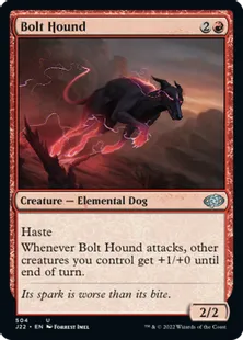 《雷光の猟犬/Bolt Hound》[J22] 赤U