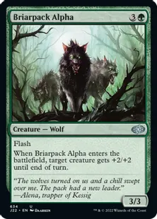 《茨群れの頭目/Briarpack Alpha》[J22] 緑U