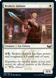 《斡旋屋一家の新入り/Brokers Initiate》[SNC] 白C