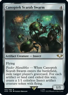 (150)《カノプテック・スカラベ・スウォーム/Canoptek Scarab Swarm》[40K] 茶R